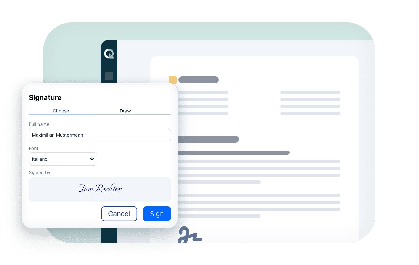 Documents and signatures